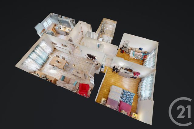 Appartement T3 &agrave; vendre - 4 pi&egrave;ces - 72 m2 - St Quentin - 02 - PICARDIE